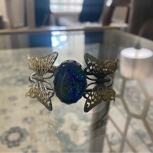 Butterfly Metal Cuff Bracelet